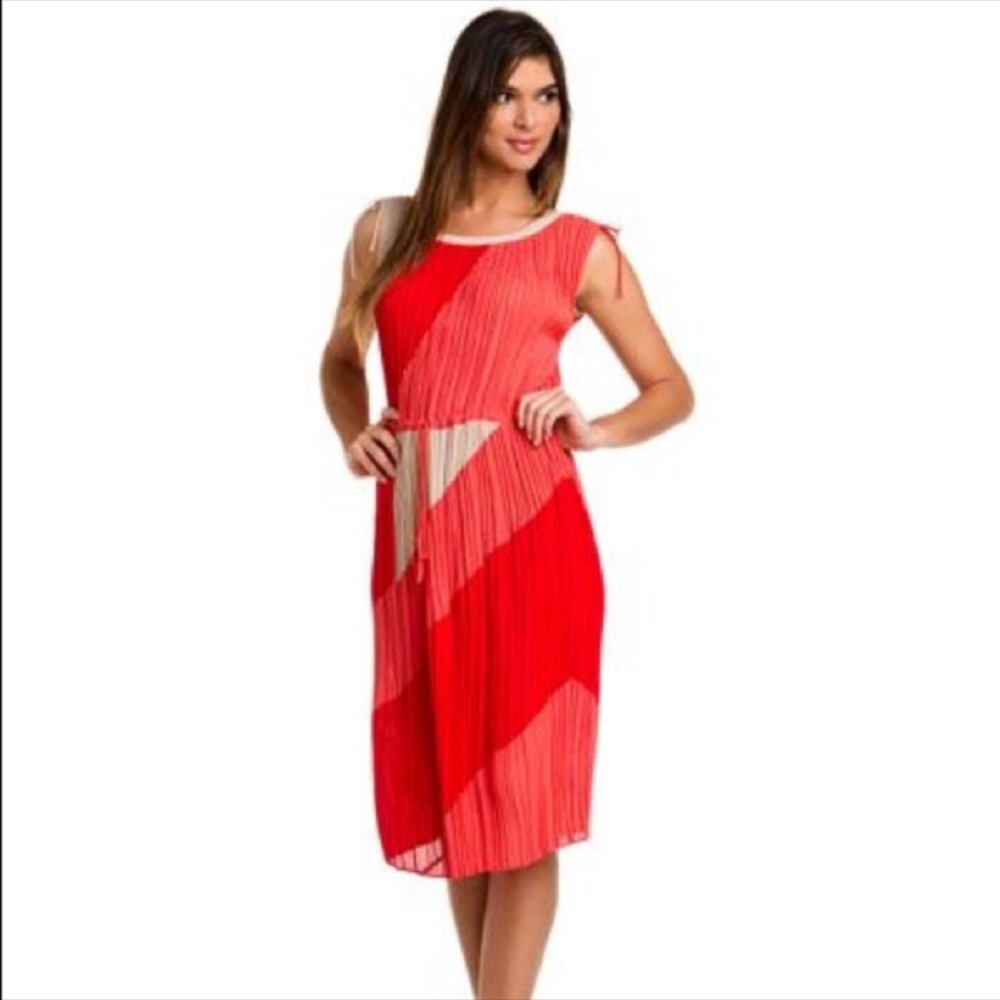 BCBG MAXAXRIA  🌺 Hailey Pleated Dress 👗